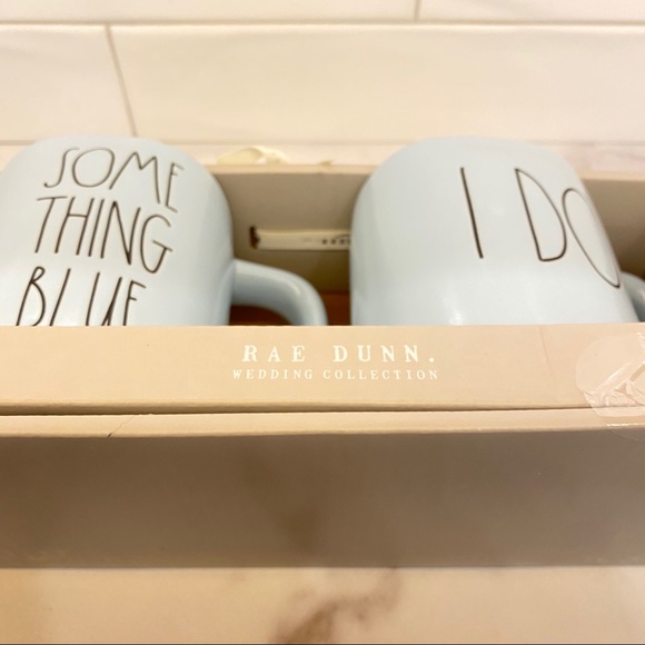RAE DUNN I Do & Something Blue Wedding Mugs - Picture 3 of 8